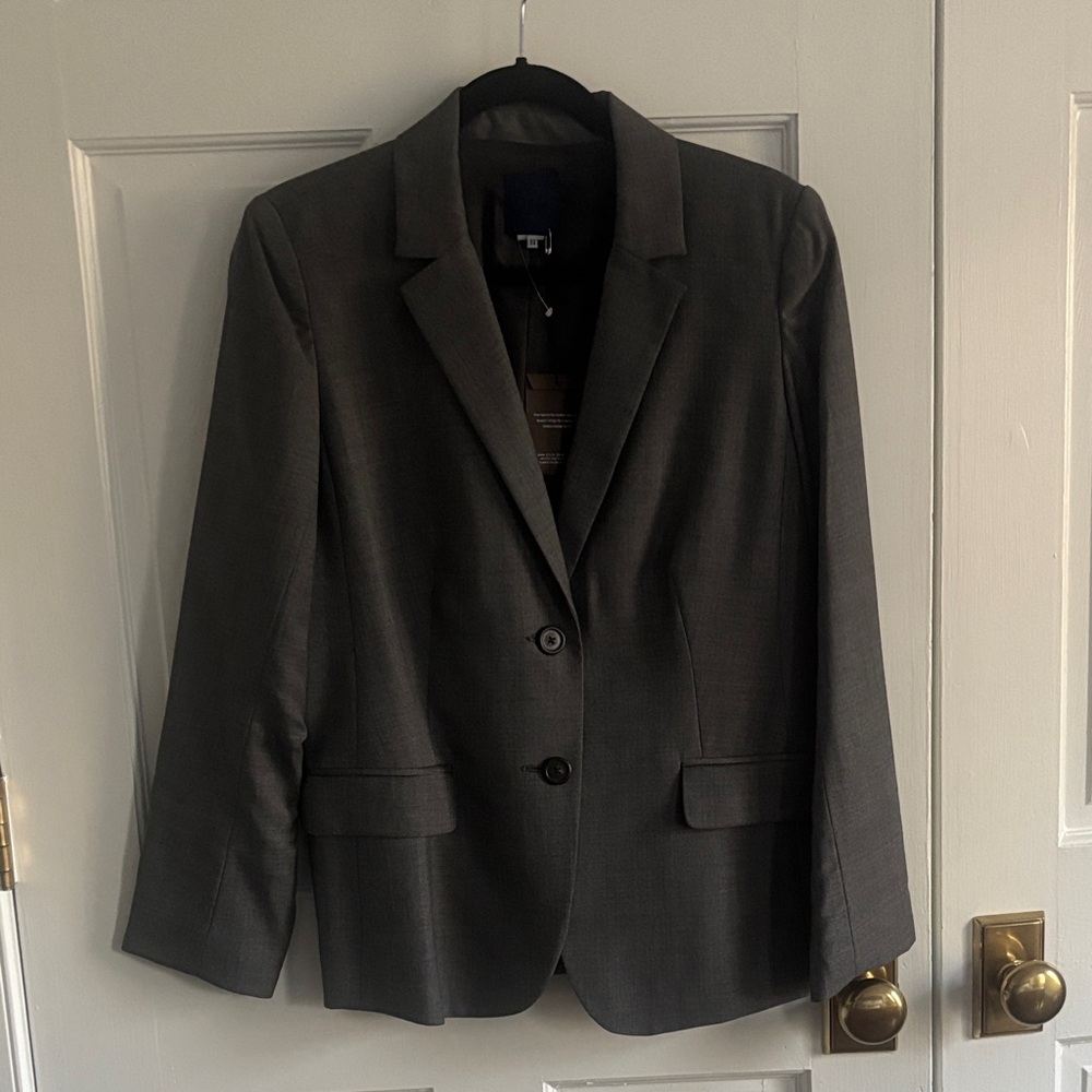 J.Crew Super 120s gray blazer, ladies size 12, NWOT
